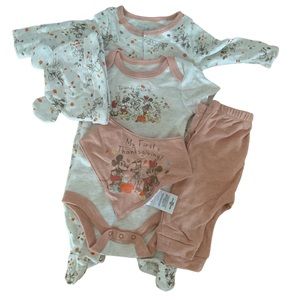 Disney Baby thanksgiving outfit set 0-3 months NWOT